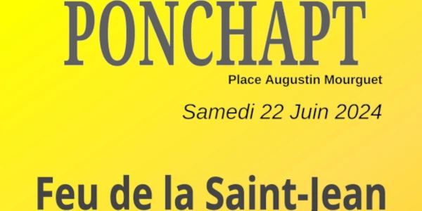Feu Saint-Jean 2024 Ponchapt 600x300