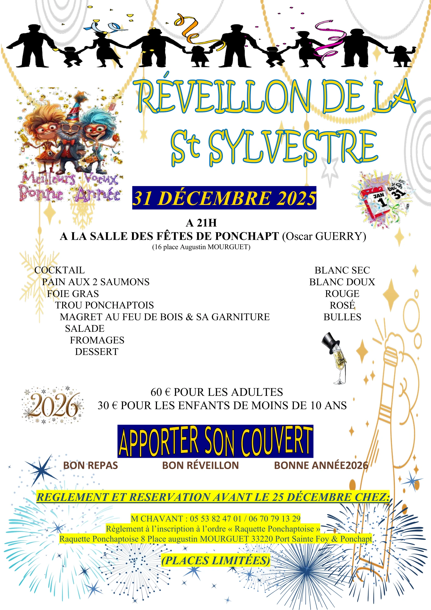 Réveillon Raquette Ponchaptoise 2025